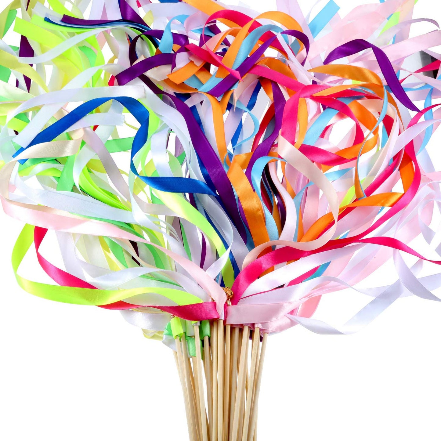 Colorful Ribbon Stick Party Streamers for Weddings and Events