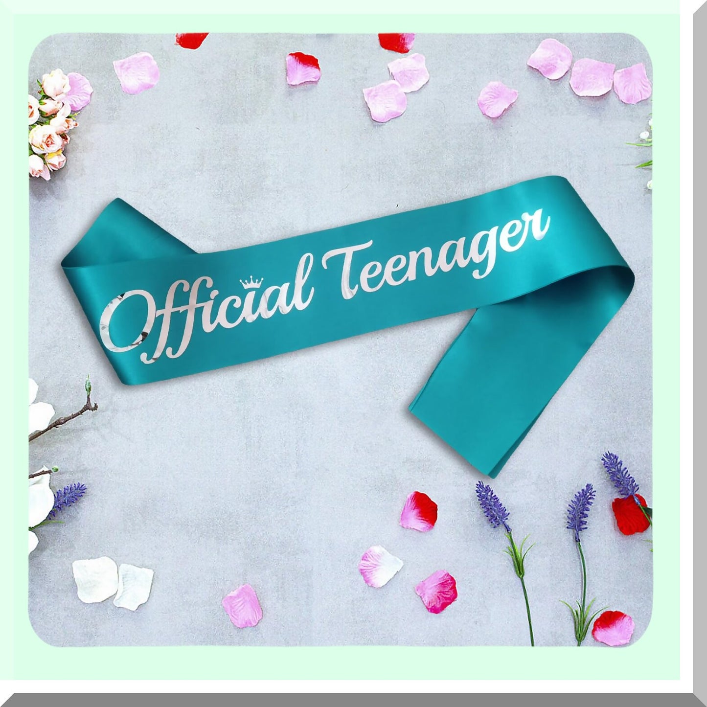 Teenager Birthday Sash for Girls 13th Party Decorations