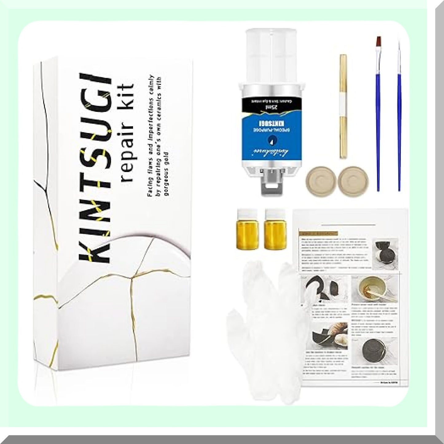 Kintsugi Repair Kit for Ceramic Restoration and Art