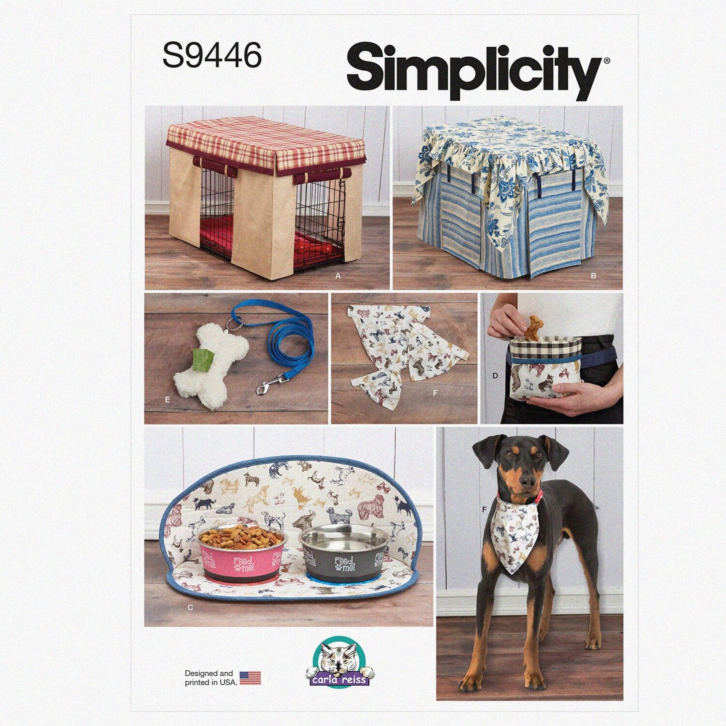 Sewing Pattern for Pet Crate Covers and Accessories