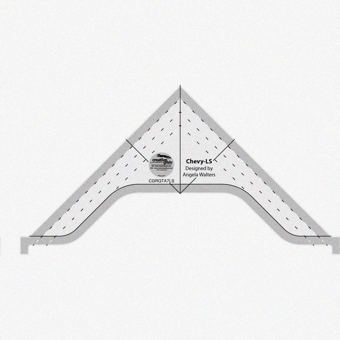 Low Shank Machine Quilting Tool Acrylic Ruler 4.5x8.5 inches