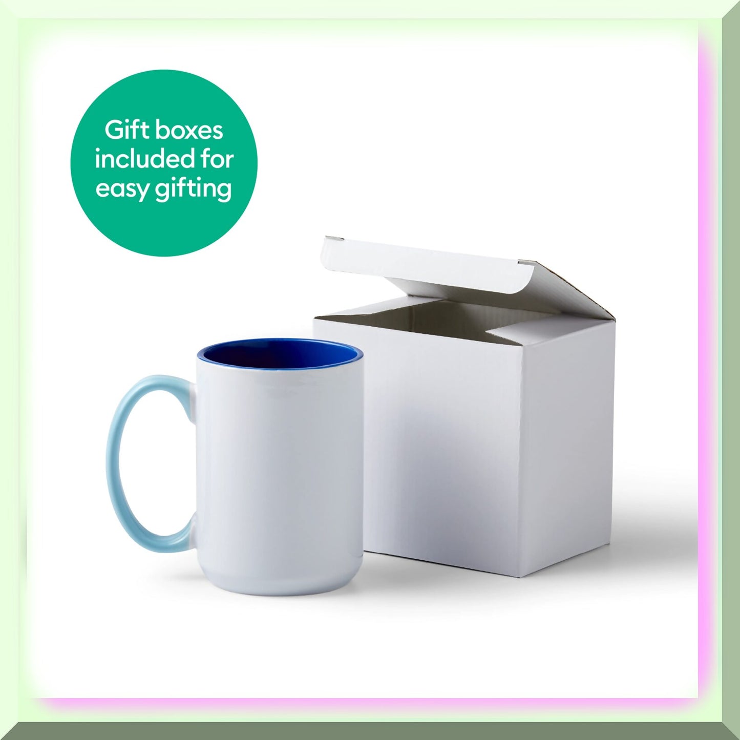 15 Oz Ceramic-Coated Beveled Sublimation Mug