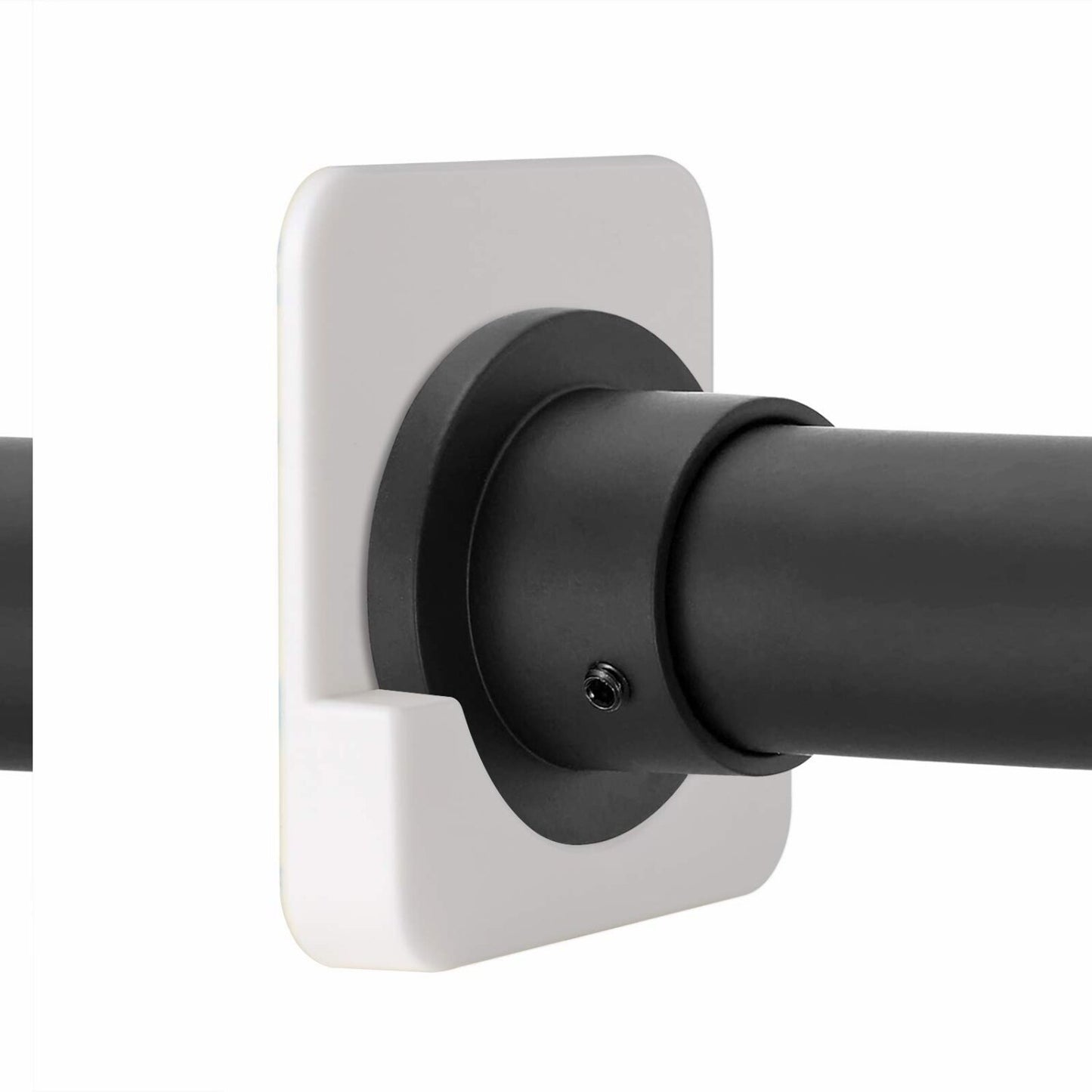 Adhesive Shower Rod Tension Holder 2 Pack White