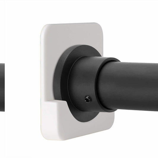 Adhesive Shower Rod Tension Holder 2 Pack White