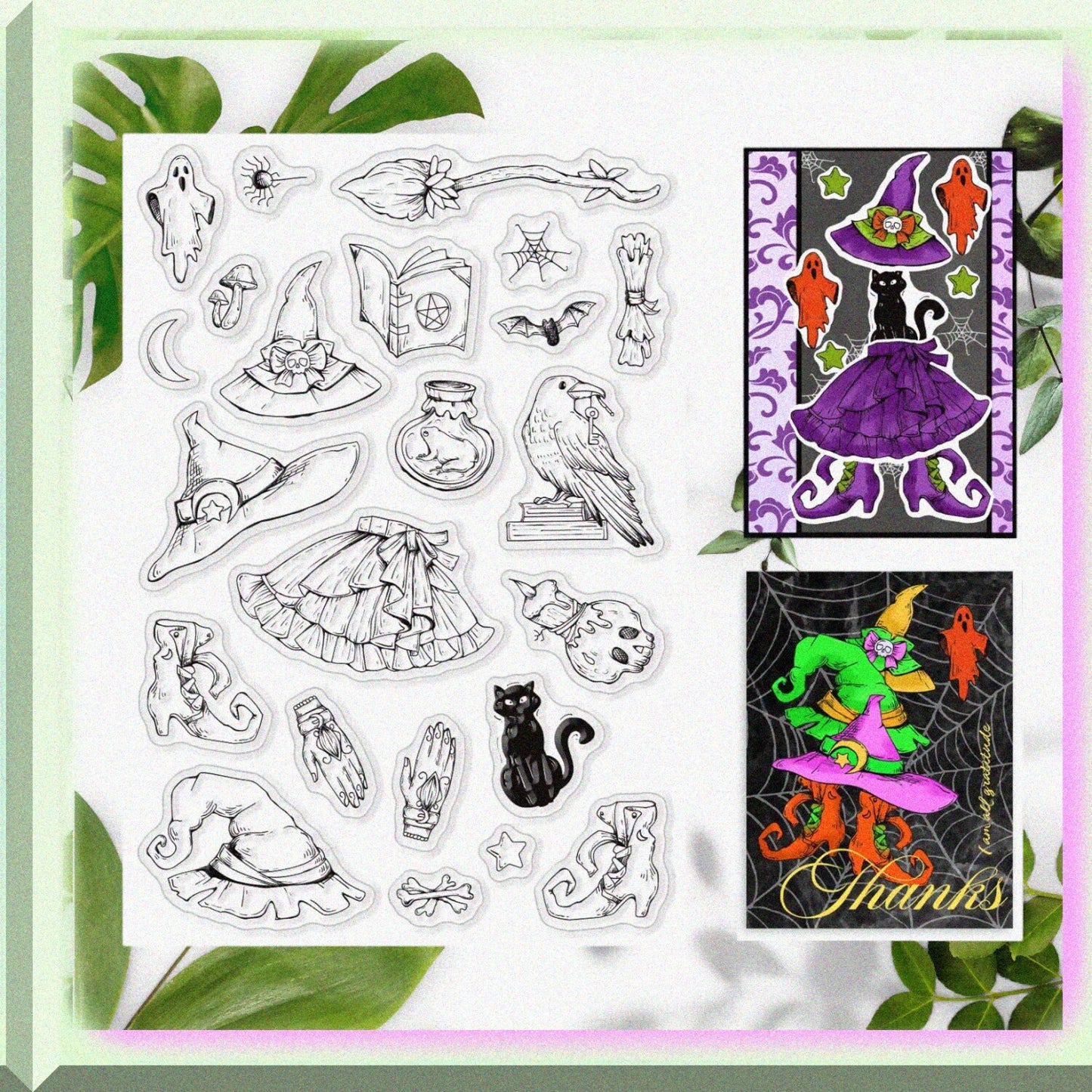 Clear Silicone Stamps for Scrapbooking and Card Making