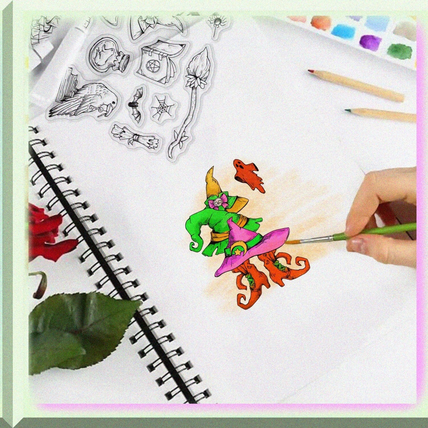 Clear Silicone Stamps for Scrapbooking and Card Making