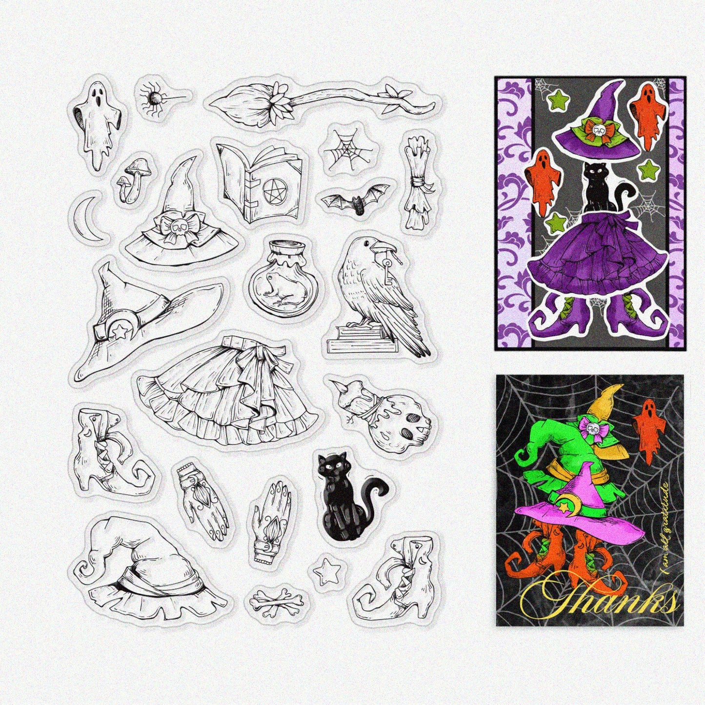 Clear Silicone Stamps for Scrapbooking and Card Making