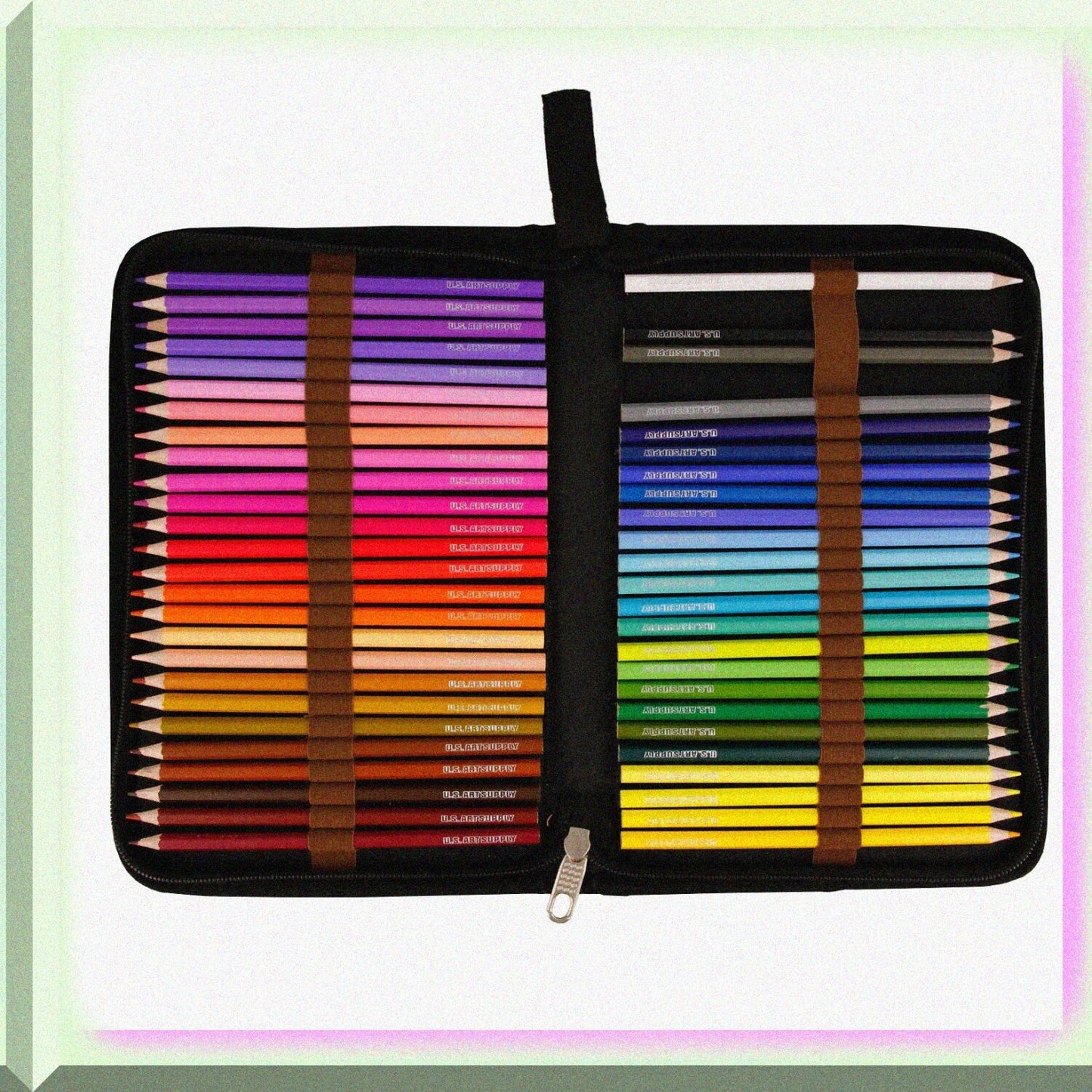 48 Slot Zippered Nylon Pencil Carry Case