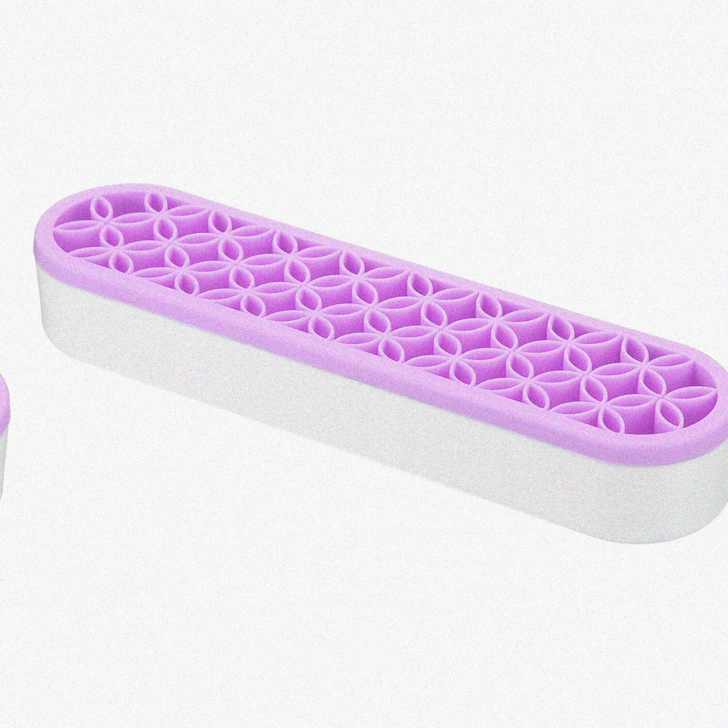 Purple Silicone Pen and Makeup Brush Holder 210x50x34mm