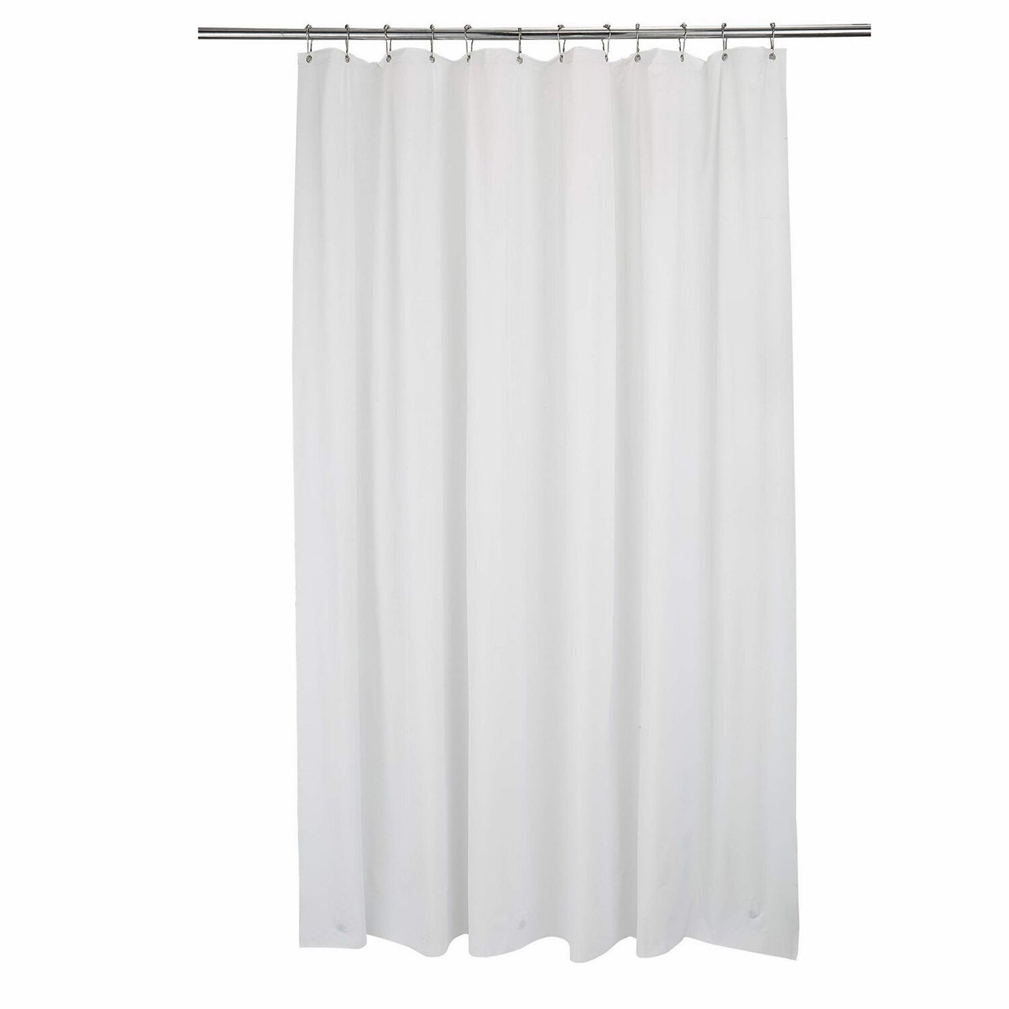 8 Gauge White Shower Liner 70x84 Extra Long