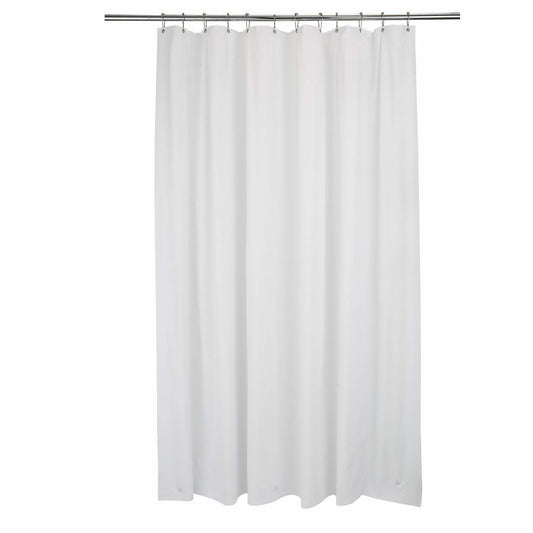 8 Gauge White Shower Liner 70x84 Extra Long