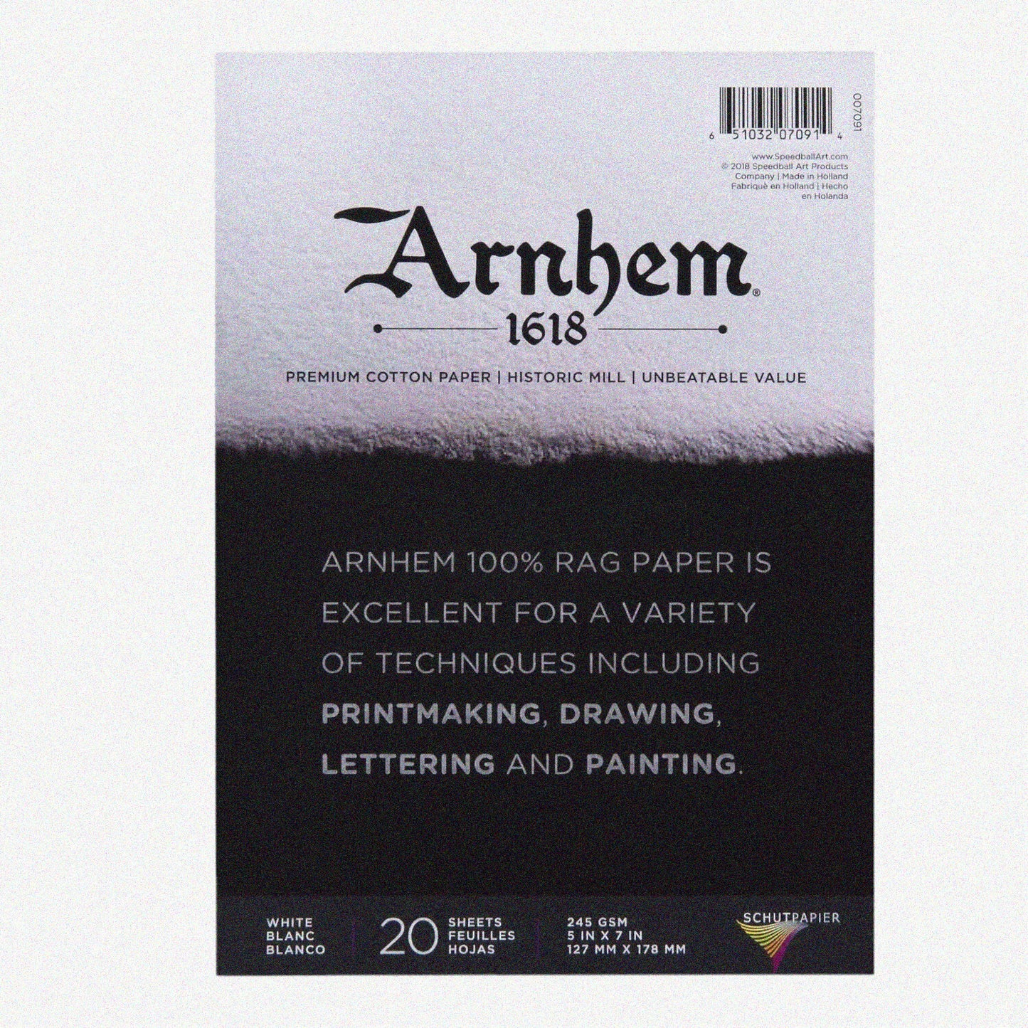 Arnhem 1618 Printmaking Paper Pad 5x7 Inches