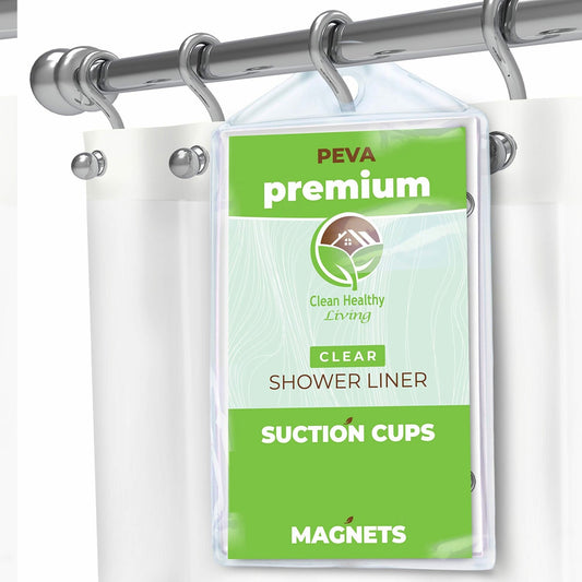 PEVA Clear Shower Curtain Liner 70x71 in.