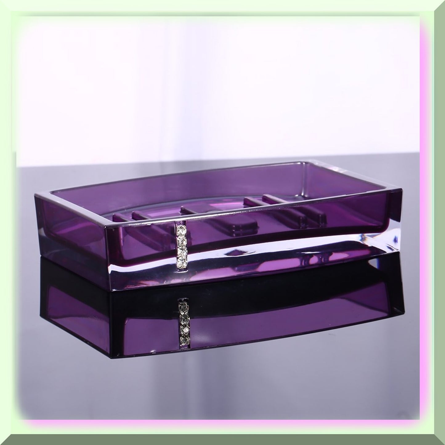 Bathroom Accessory Set 5 Pcs Acrylic Purple