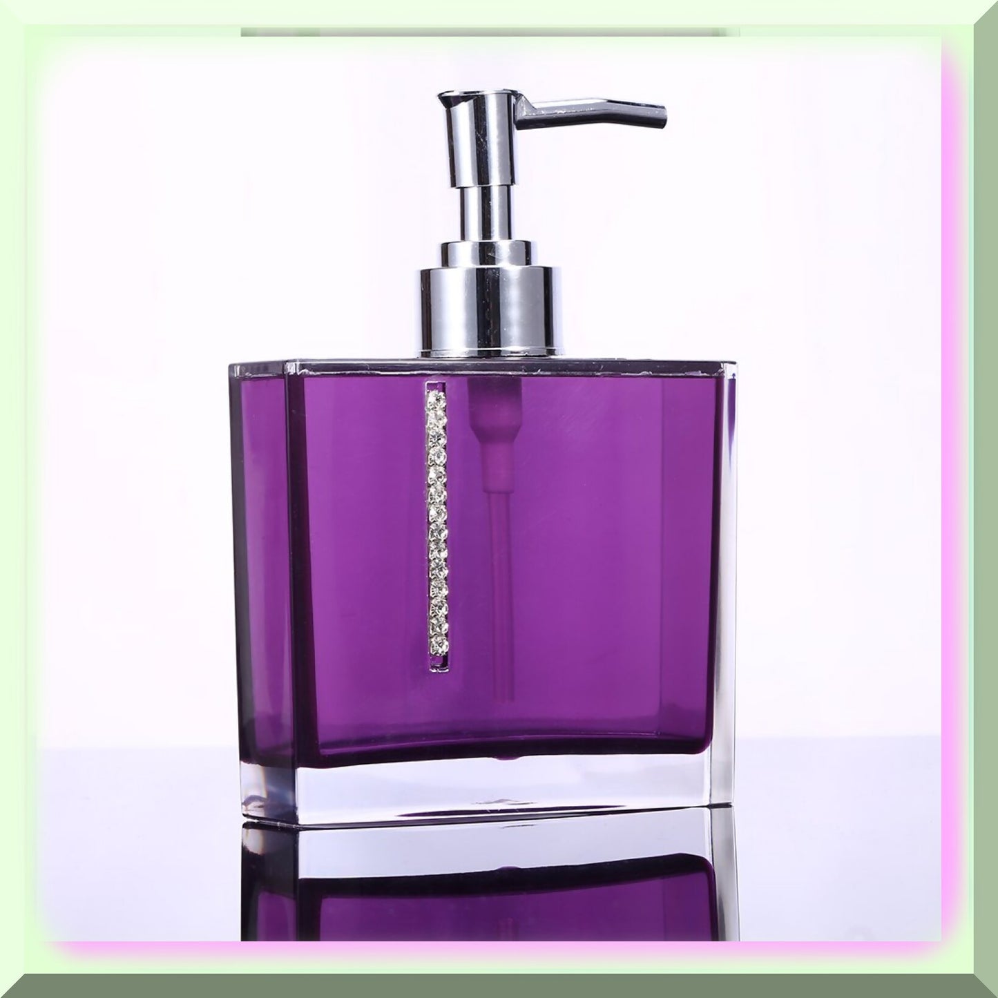Bathroom Accessory Set 5 Pcs Acrylic Purple