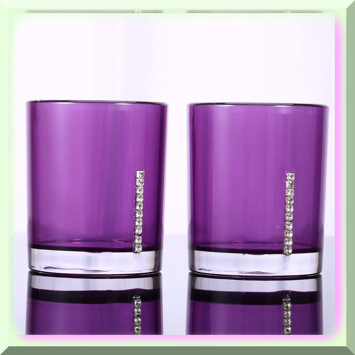 Bathroom Accessory Set 5 Pcs Acrylic Purple