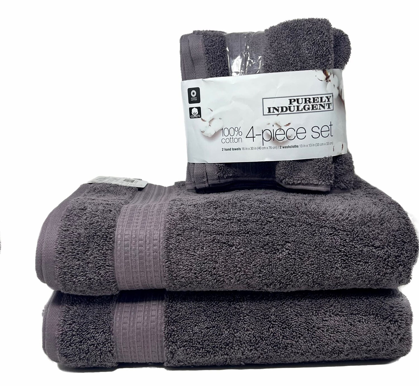 6-Piece HydroCotton Towel Set Purple