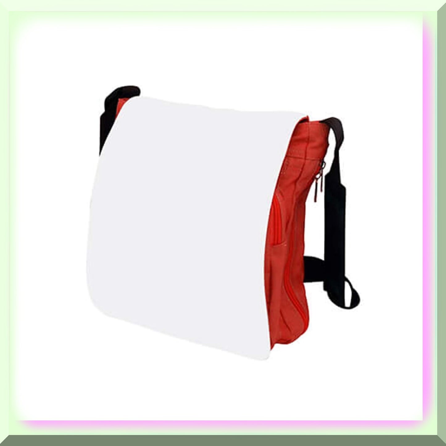 Small Red & Black Heat Shoulder Bag 19x18x6cm