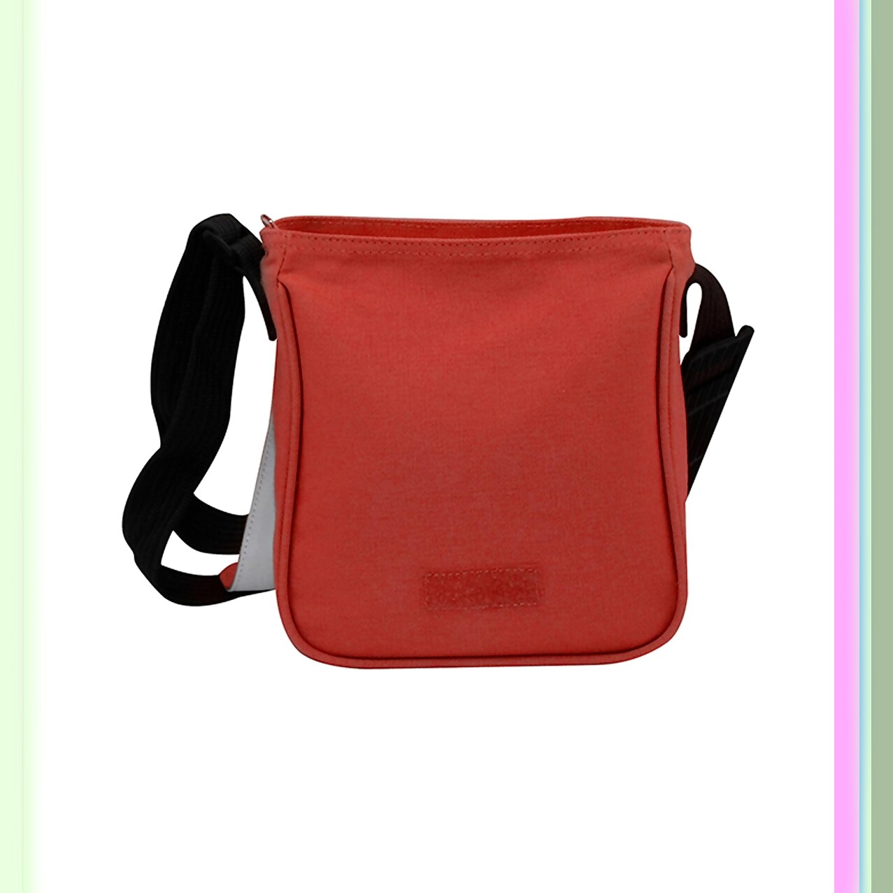 Small Red & Black Heat Shoulder Bag 19x18x6cm