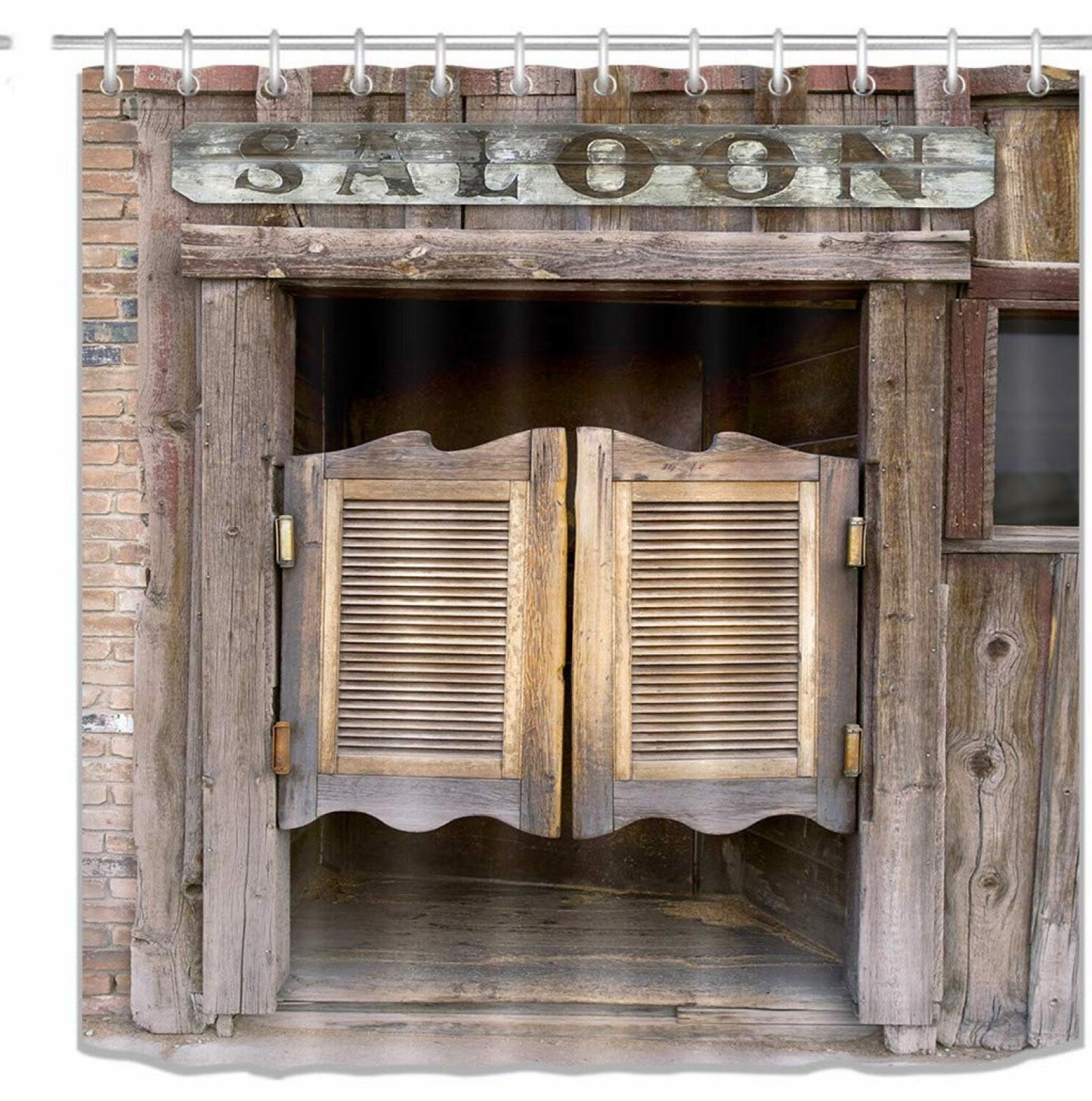 Rustic Western Shower Curtain 60x72 Inch