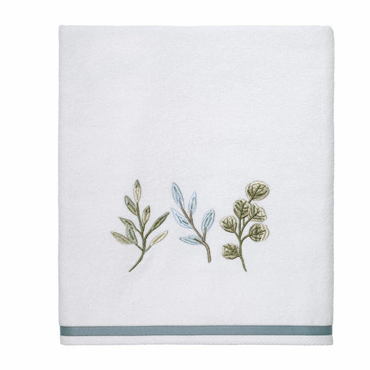 Bath Towel Soft Cotton Ombre Leaves Collection