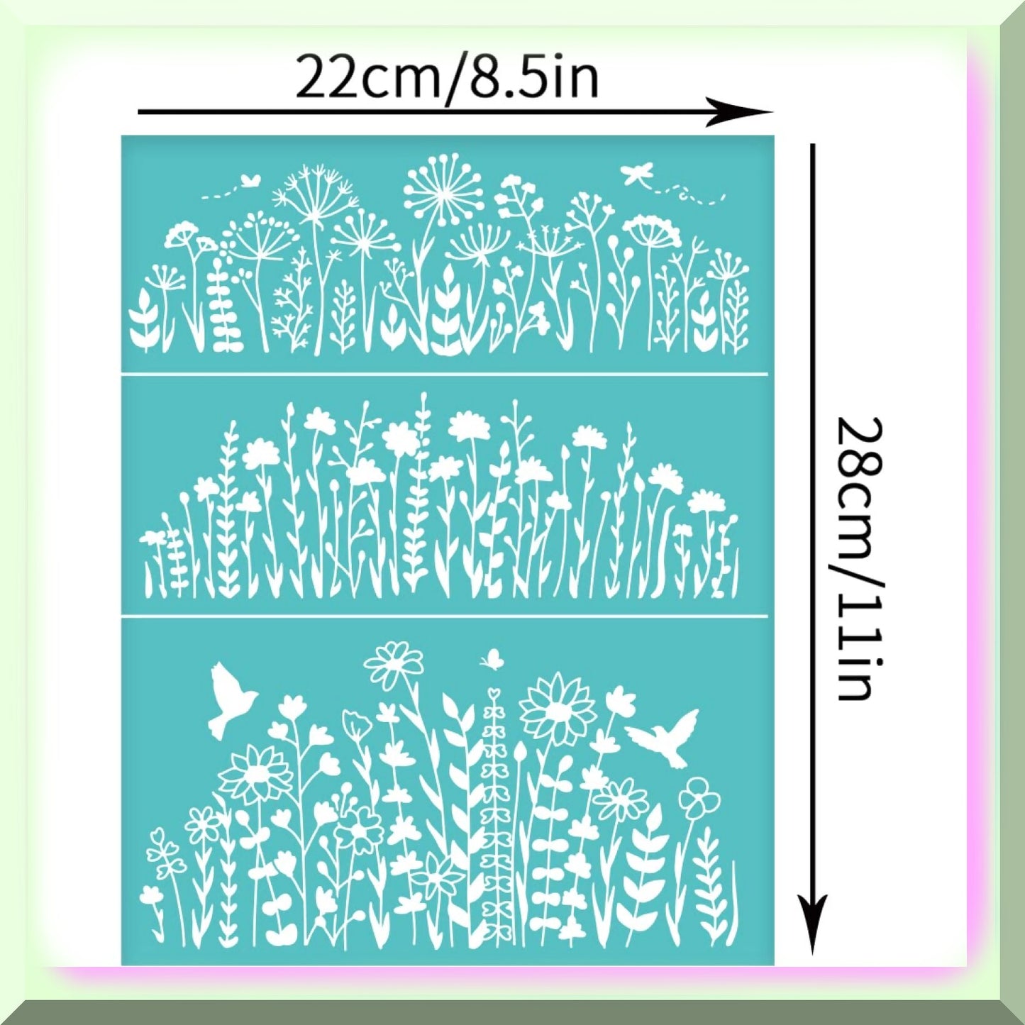Silk Screen Printing Kit with Butterfly Bird Patterns