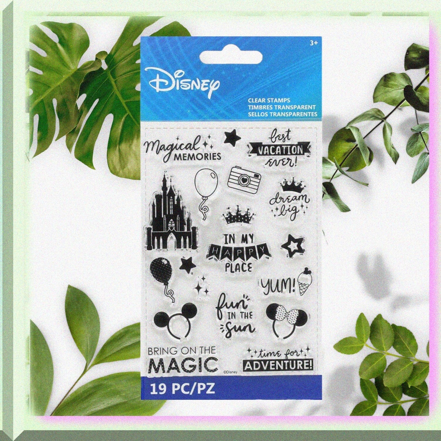 19 Clear Silicone Ink Stamps Set