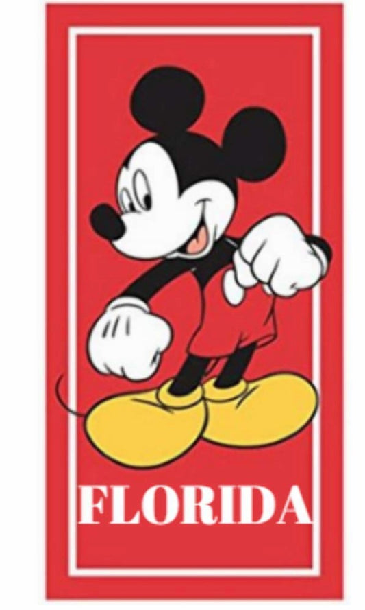 Mickey Mouse Beach Towel 28x58in