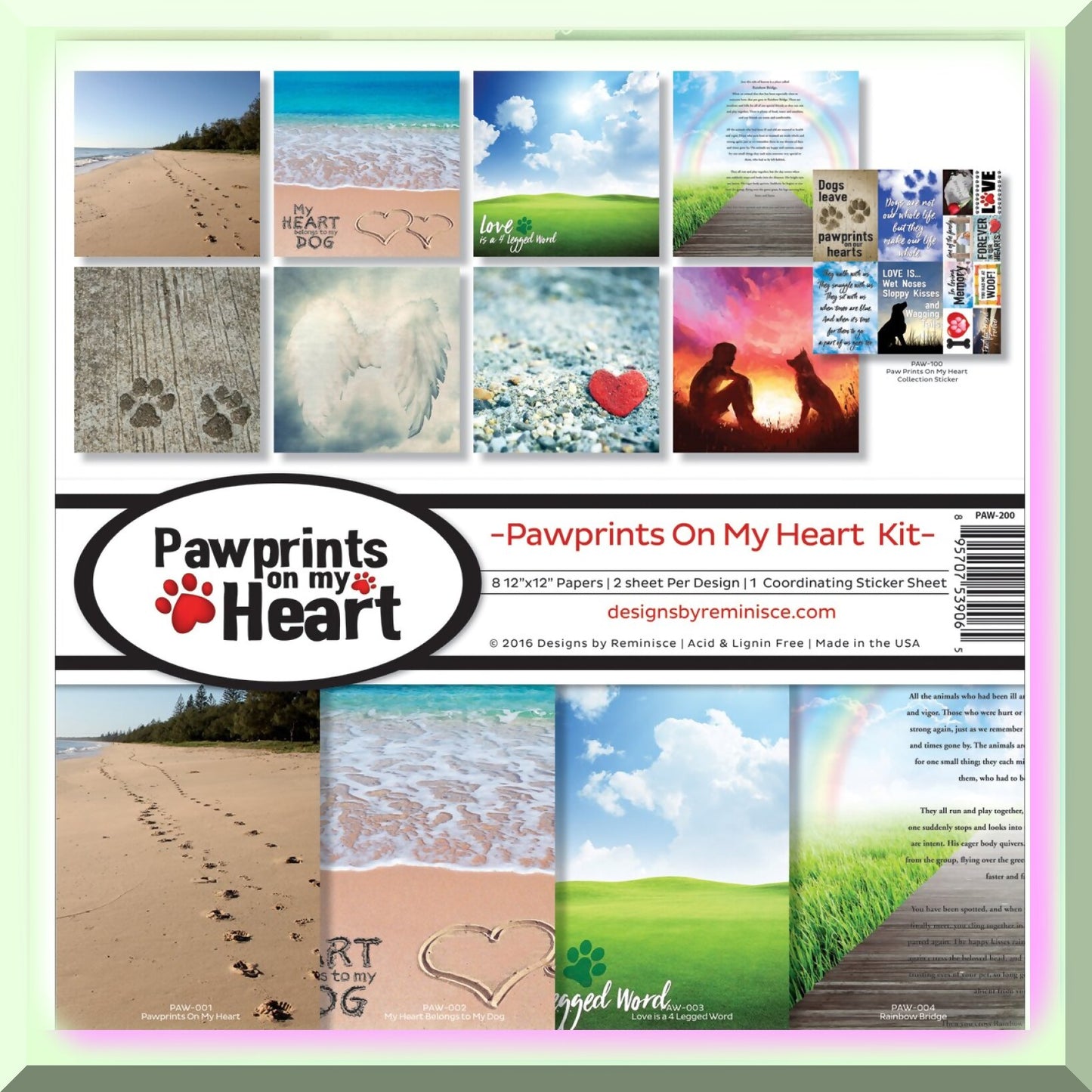 Heartfelt Memories Scrapbook Kit 12x12 Inch