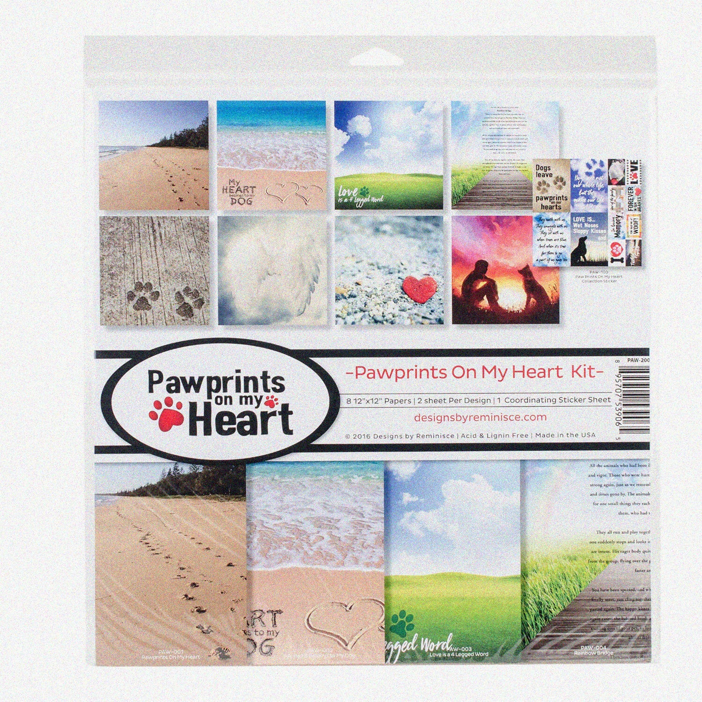 Heartfelt Memories Scrapbook Kit 12x12 Inch