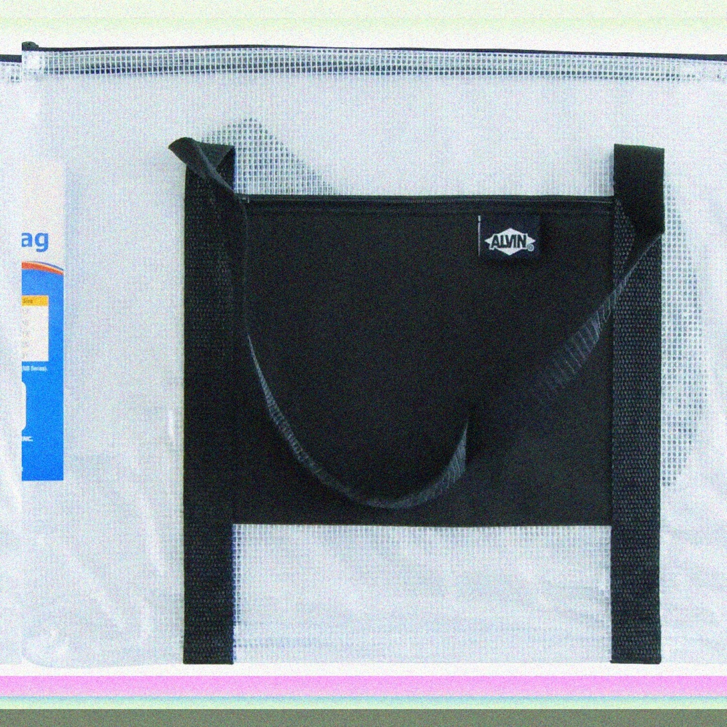 Clear Mesh Zipper Bag 12x16 Inches with Handle