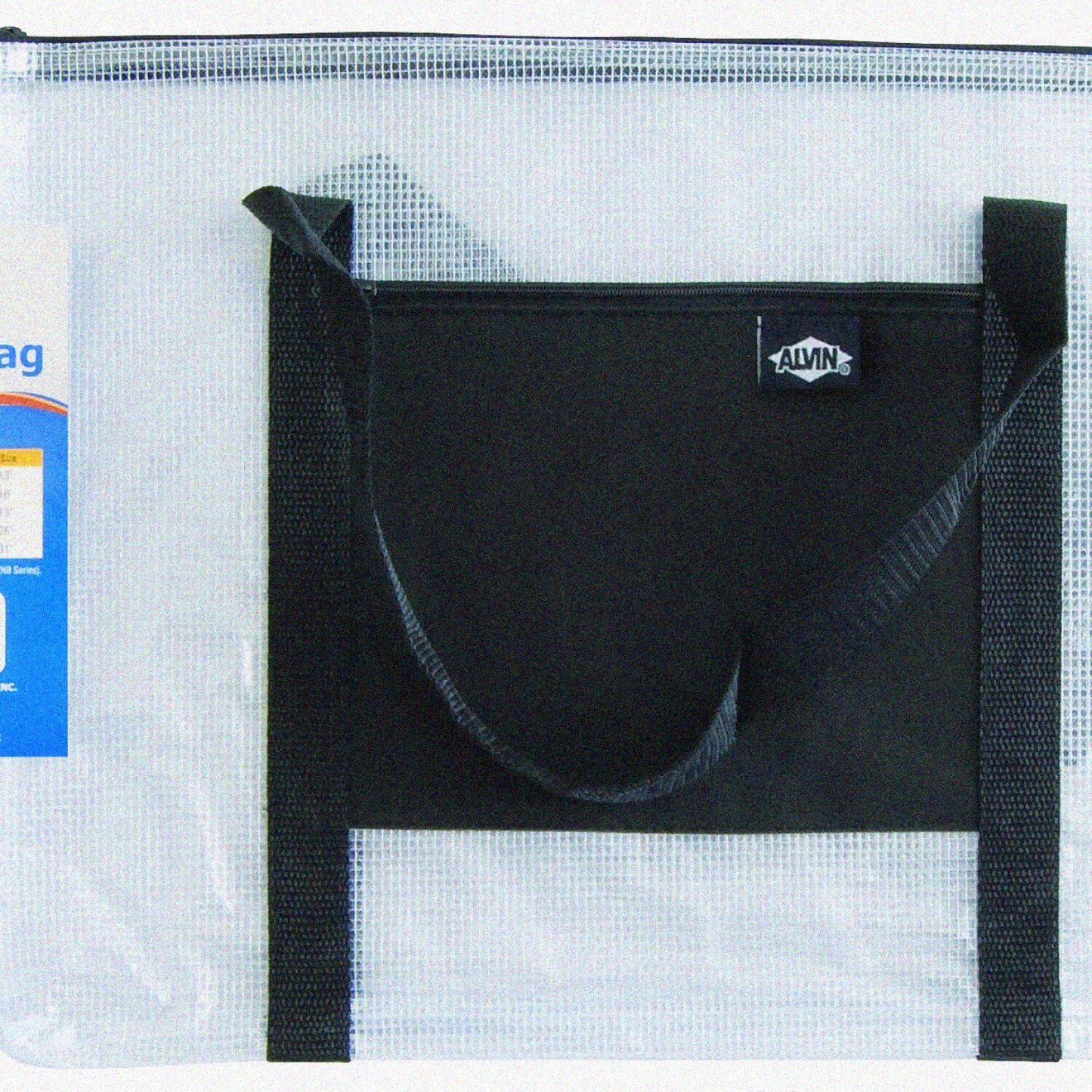 Clear Mesh Zipper Bag 12x16 Inches with Handle