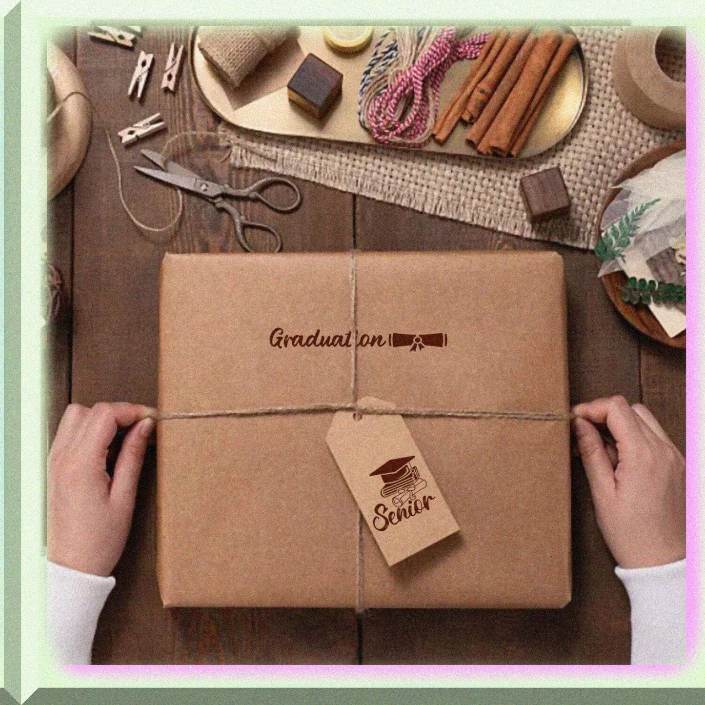 Graduation Clear Stamps with Inspiring Words