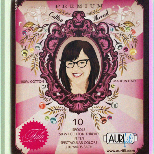 10 Spools Cotton Thread Set 220 Yards Variegated Colors