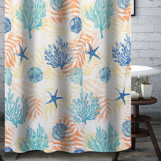 Montego Shower Curtain Aqua 72x72-inch