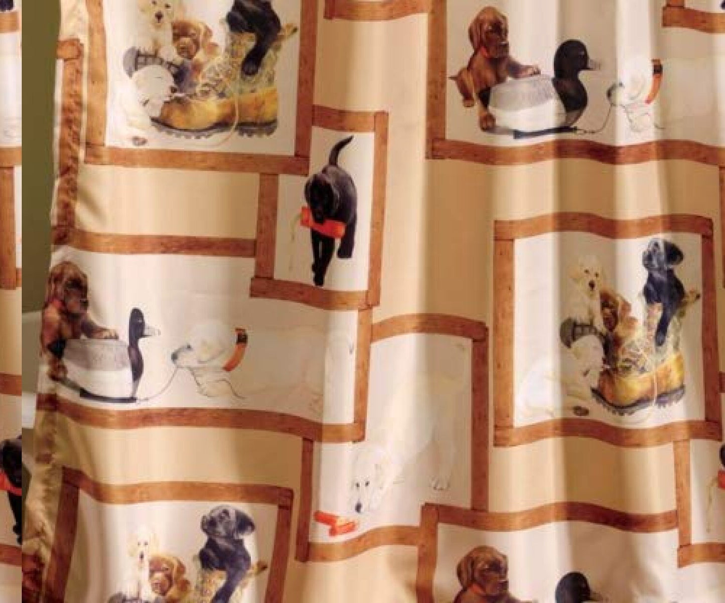 Retriever Puppies Shower Curtain 70" x 72"