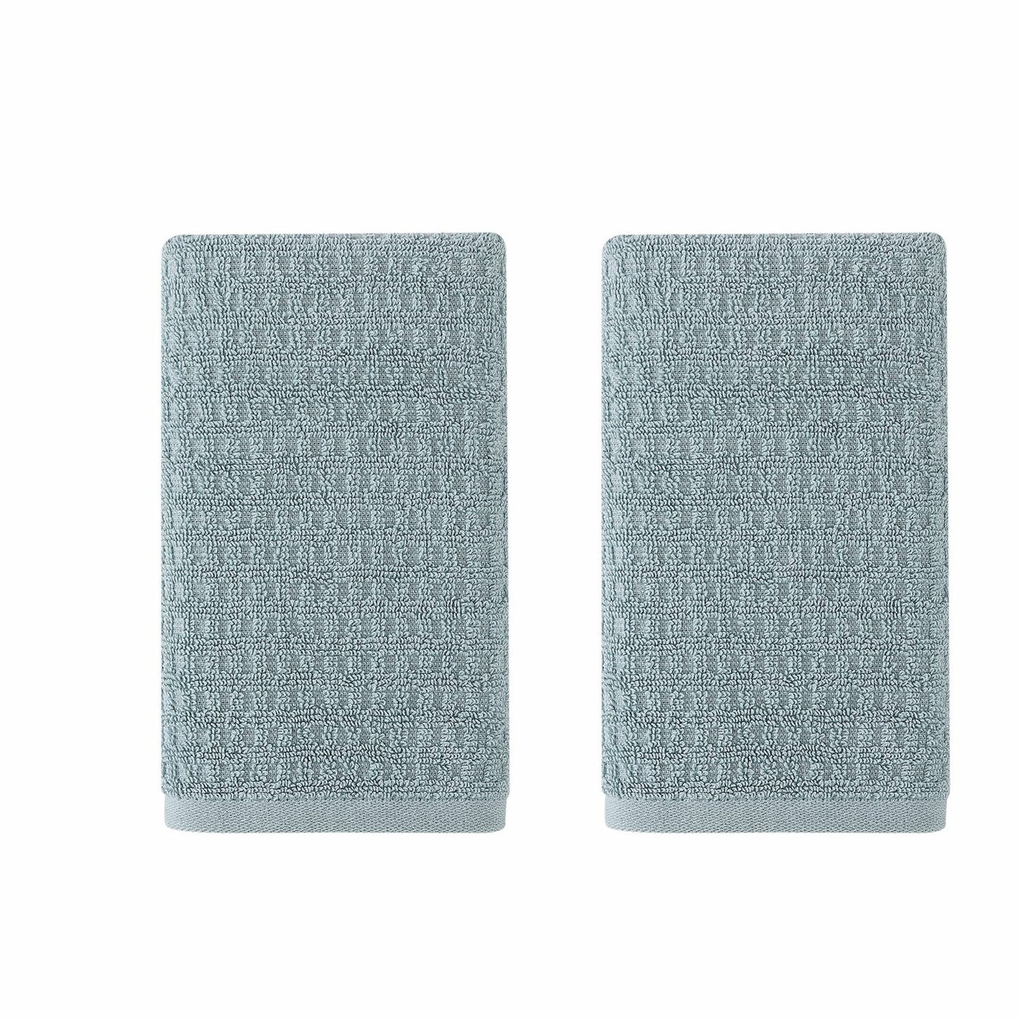 Hand Towel Set 2-Piece Cotton Turquoise