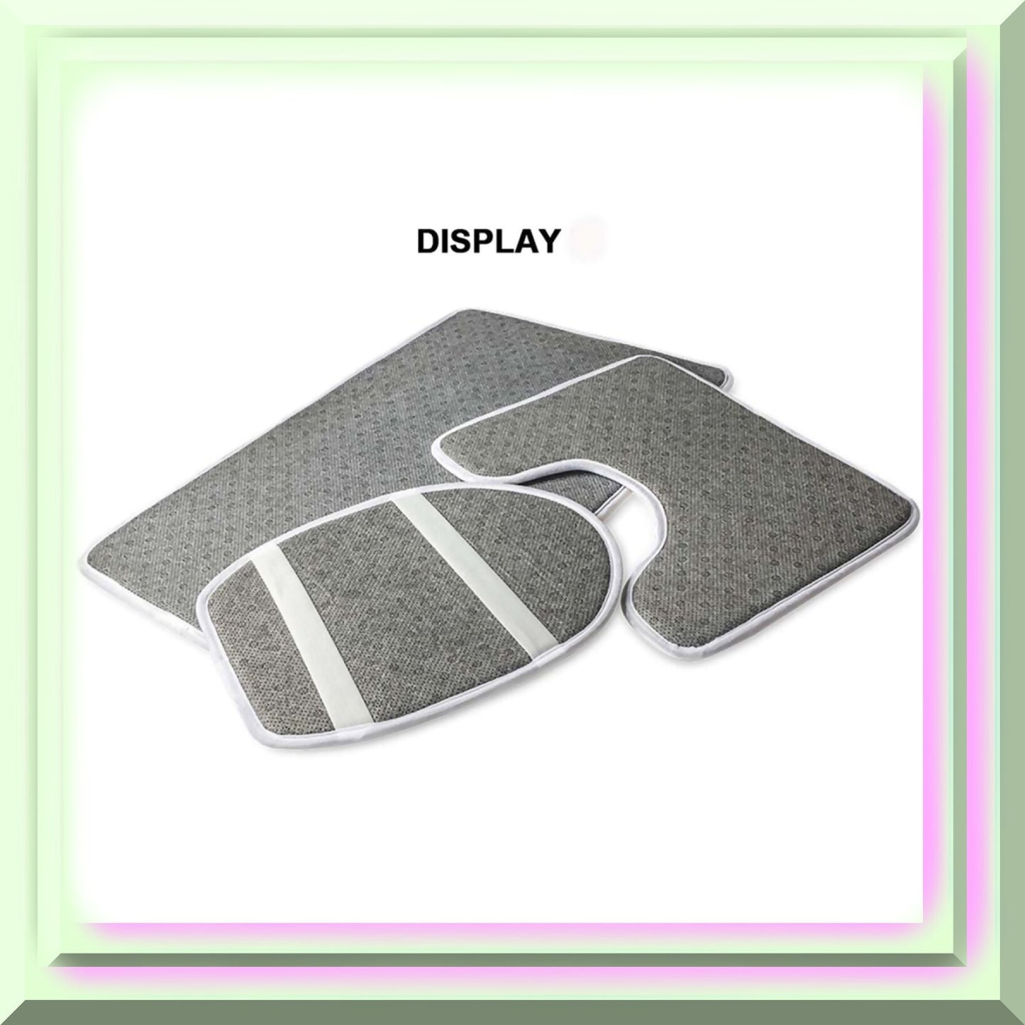 Merry Bathroom Mat Set 3 Piece Gold