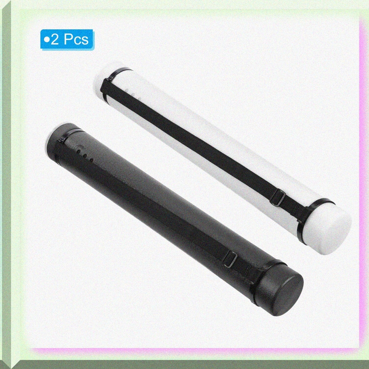 Extendable Poster Tubes with Strap, 2pcs, 24.8" to 42.5"