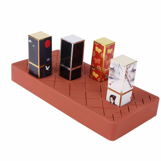 3.5x7.5in Lipstick Organizer with Removable Silicone Inserts