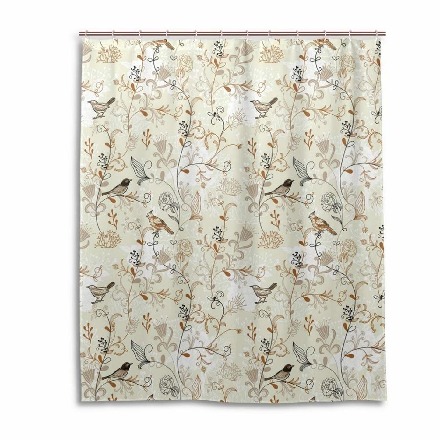 Fabric Shower Curtain Waterproof 60x72 Inches