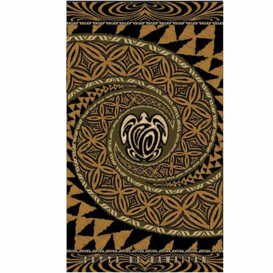 Hawaiian Tapa Honu Turtle Beach Towel 40x70