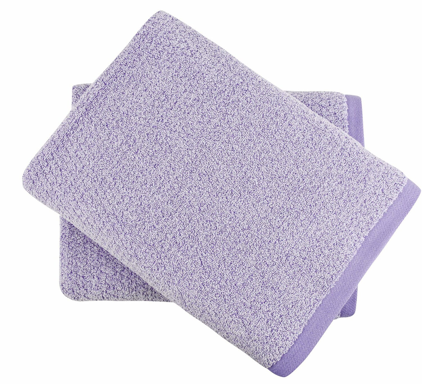 Diamond Jacquard Bath Sheet 2 Pack Lavender 35x66