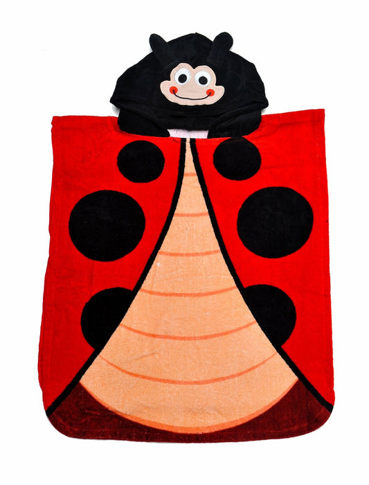 Kids Princess Hooded Bath Towel 20x24 Red