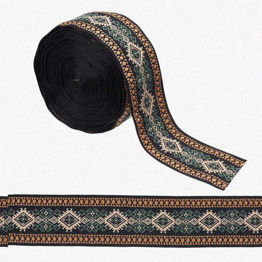 1.5 Inch Ethnic Style Jacquard Ribbon 5 Yards
