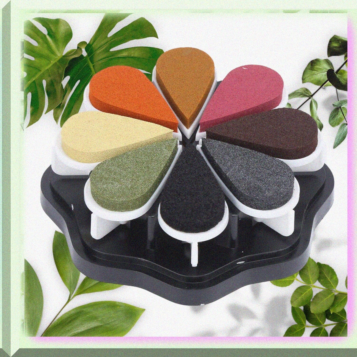 Petal Stamp Pad Set 8 Colors for DIY Crafts