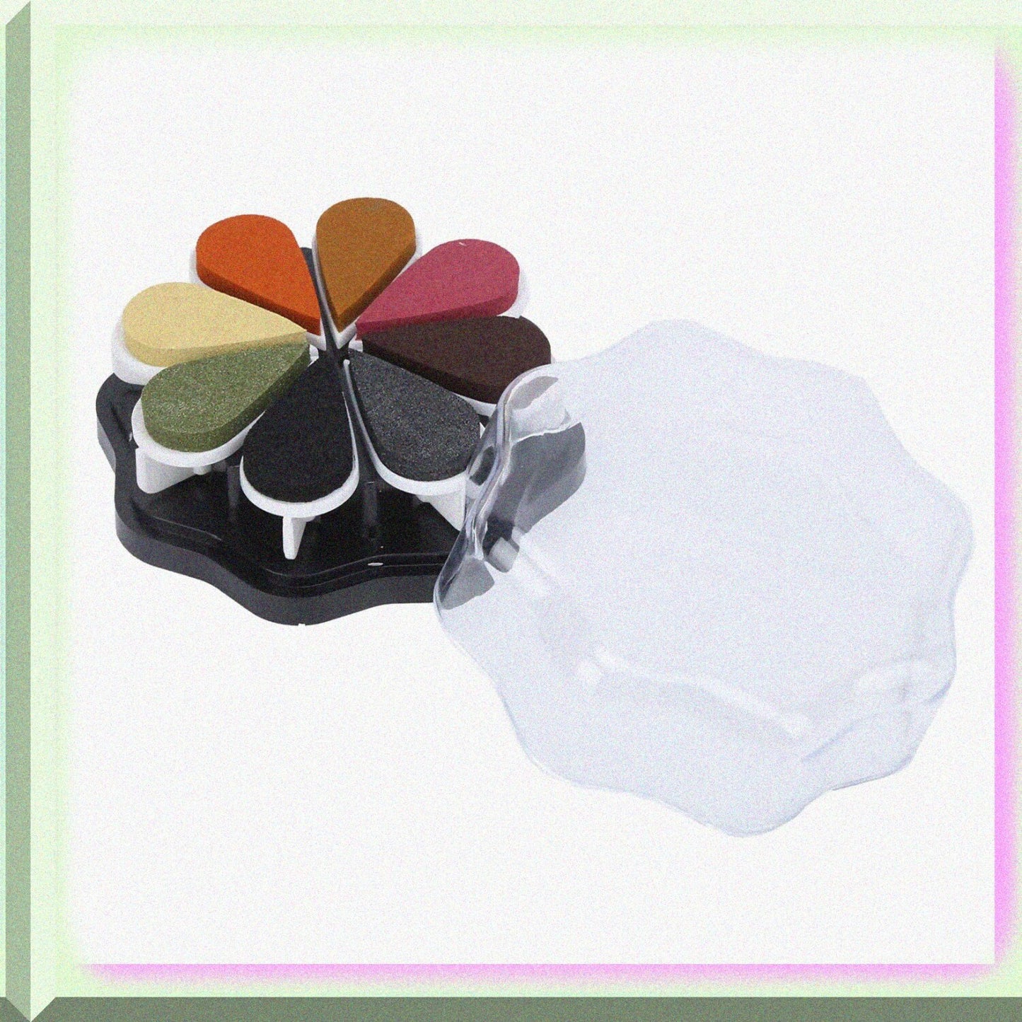 Petal Stamp Pad Set 8 Colors for DIY Crafts