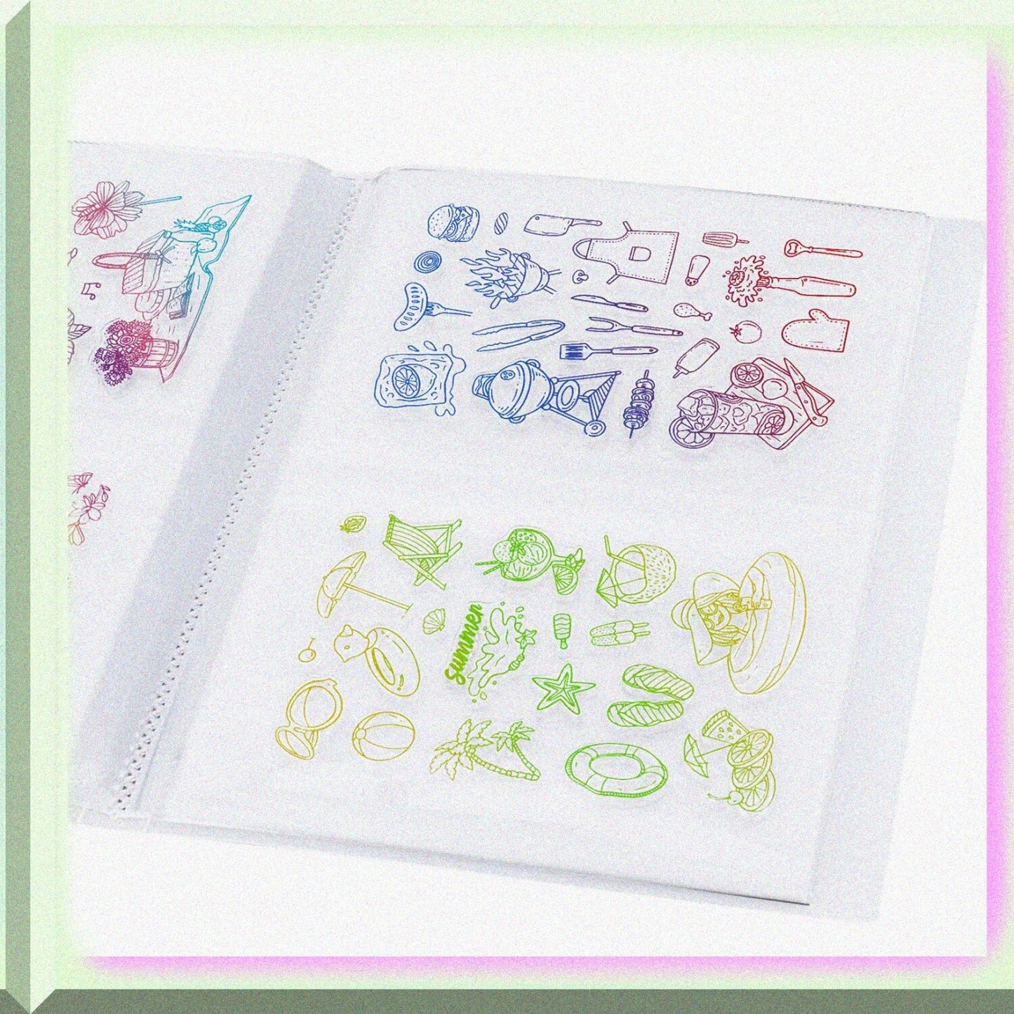 Clear Stamps Storage Album 80 Grids 7x5.3Inch