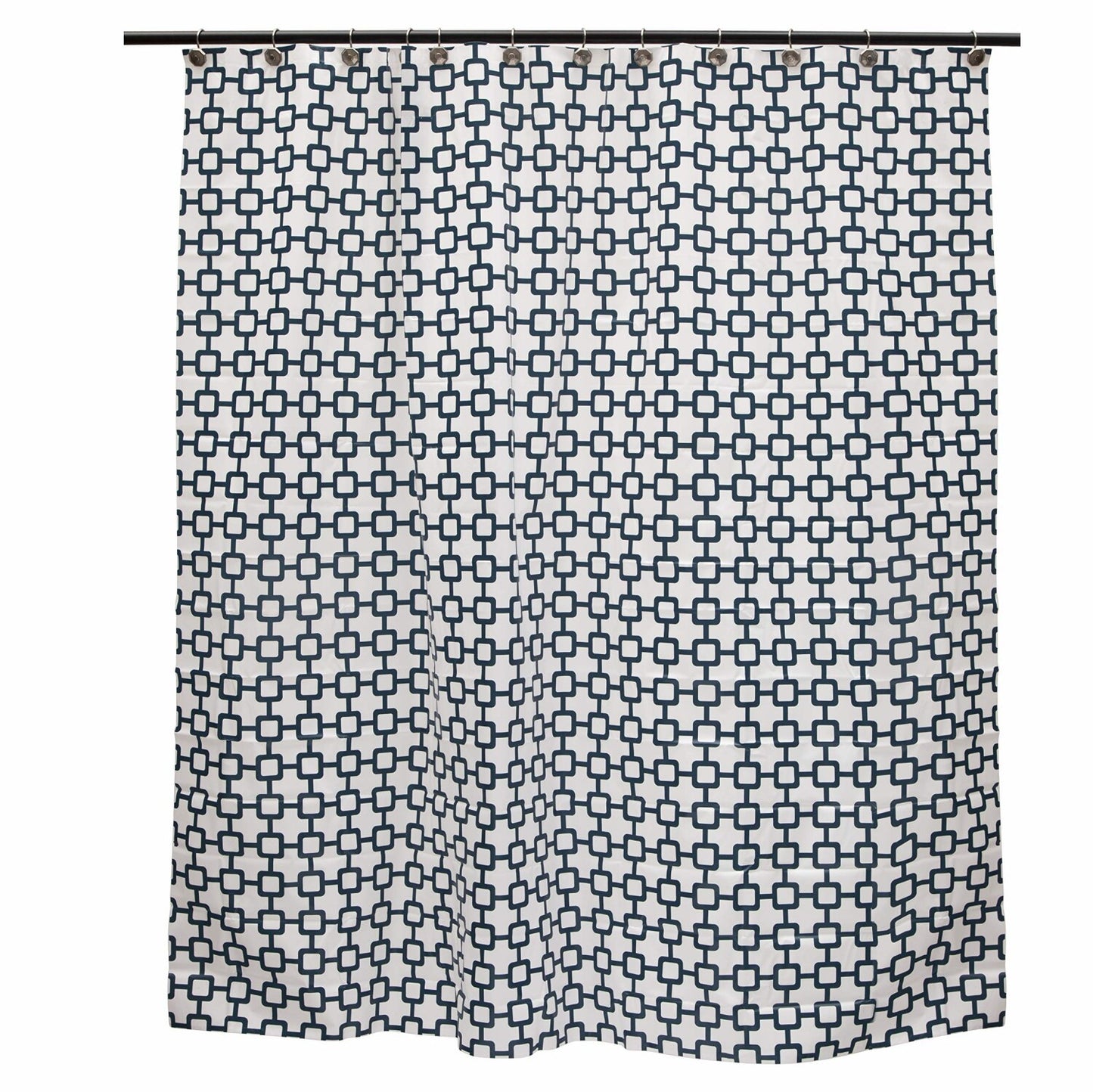 Medium Weight PEVA Shower Curtain Liner 70x72 White Blue