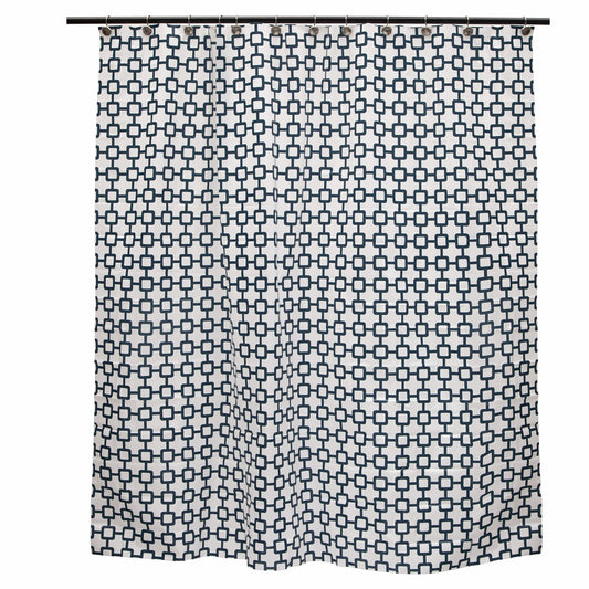 Medium Weight PEVA Shower Curtain Liner 70x72 White Blue